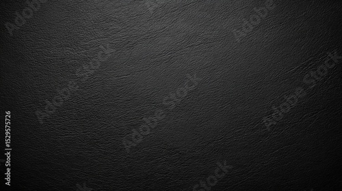 Close-up image of a textured black leather surface with fine grain details.