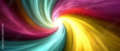Rainbow Vortex: A Colorful Cosmic Spiral