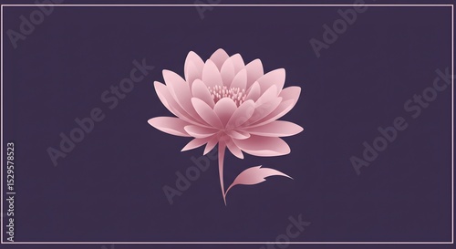 pink lotus flower illustration