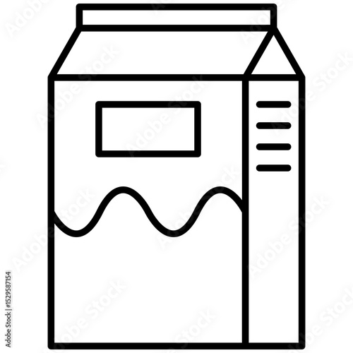 Milk Carton or Dairy Product Icon