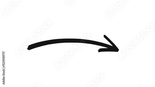 Arrow, white, doodle, scribble, marker in a hand-drawn style. PNG with transparent background, perfect for notes, sketch overlays, creative design. Great PNG asset for Overlay effects
