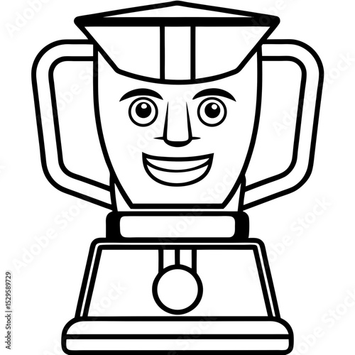 Blender line art vector