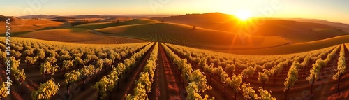 Rustic Vineyard Sunset