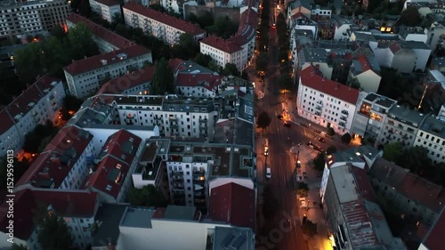 Establishing Aerial View Shot of Berlin, Germany