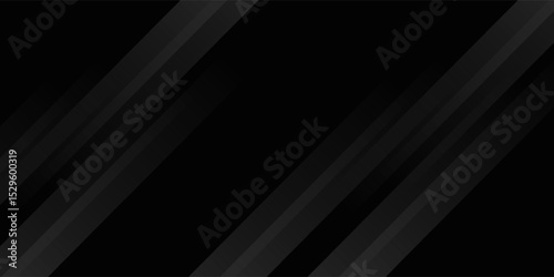 Black abstract background. Elegant dark diagonal shape elements. Modern luxury grey gradient graphic design.