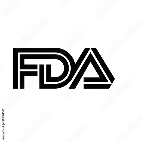 FDA Icon Vector Symbol.
