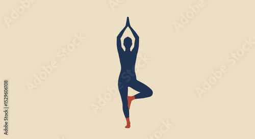 Find Inner Peace Yoga Pose Silhouette Illustration