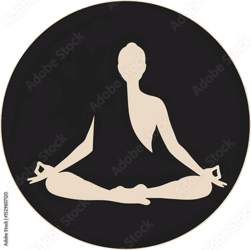 Find Inner Peace A Serene Yoga and Meditation Illustration