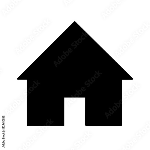 web home icon silhouette vector