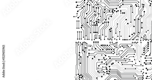 Electronic boards texture. Computer circuit board surface energy network system stylized symbols garish illustrations templates