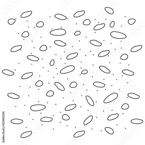 Organic Shapes and Dots Pattern