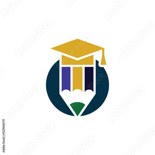 Unique education logo Modern and minimalist vector and abstract logo