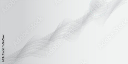 abstract white gradient color background with curve and swirl lines decoration moderend