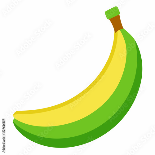 Simple Green Banana Vector