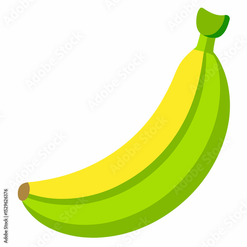 Simple Green Banana Vector