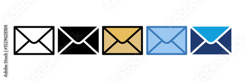 Mail Envelope Icon Element For Design