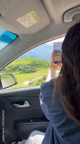woman driving a car