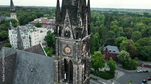 Establishing Aerial View Shot of Berlin, Germany