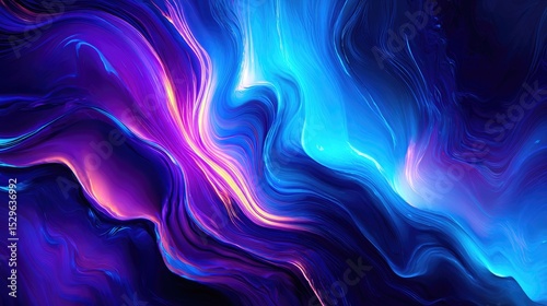 Abstract swirling design of vibrant colours.