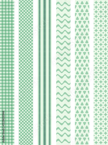 Motif Washi Tape green Pastel