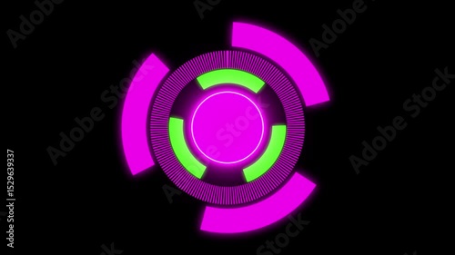 Futuristic HUD, digital crosshair, scan for a target