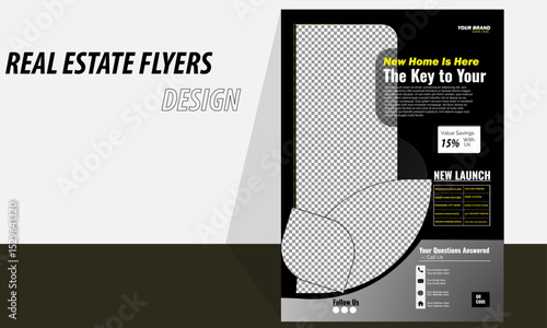  Luxury Property Flyer Design for High-End Real Estate Marketing, Creative Real Estate Flyer for Modern Realtors and Property Managers,Elegant Real Estate Brochure Flyer for Exclusive Property Showcas
