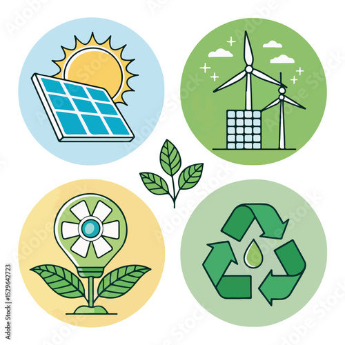 ecology icon set