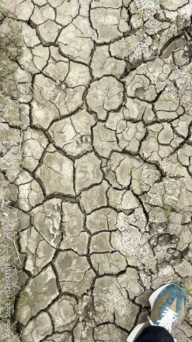 dry cracked earth