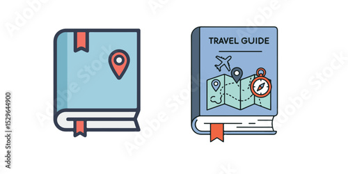 travel guide travel and tourism icon. Perfect for use in travel websites, apps, infographics, promotional materials and travel agencies. Editable strokes, clean and modern design.