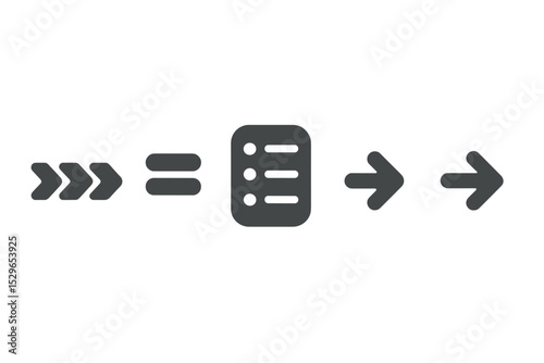 Peaceful Nav Icons. Solid style icons of peaceful app navigation: navigation breadcrumbs with glow, toggle menu with animation,