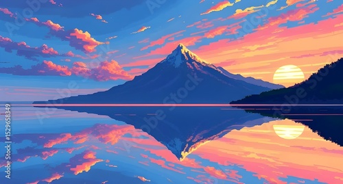mount fuji at sunrise