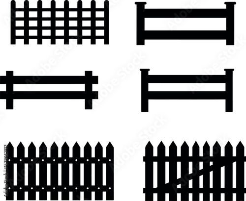 A stark, graphic arrangement of barbed wire fence silhouettes dominates a crisp white background. The composition is divided into two distinct sections: a dark, solid banner at the top, contrasting wi