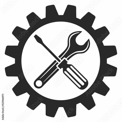 Mechanical clockwork gears symbolize time, industry, and technological concepts in this business engineering illustration