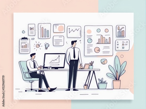 business people work in the office