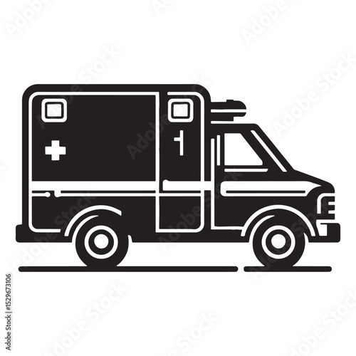 Wallpaper Mural Emergency Ride Ambulance silhouette in motion – Ambulance illustration – Minimalist Ambulance vector – Vehicle silhouette

 Torontodigital.ca