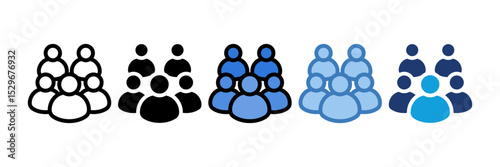 Group Icon Element For Design