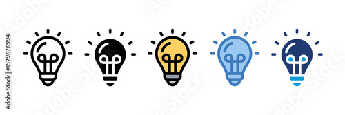 Lightbulb Icon Element For Design