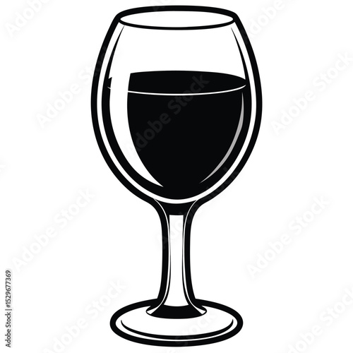 "Wine Glass Line Art Vector – Elegant & Minimalist Designs"