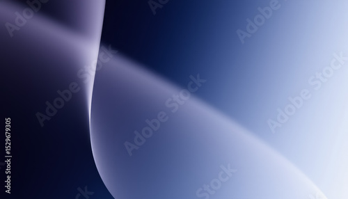 Abstract digital background with smooth flowing curves in deep blue and soft violet gradients, modern minimal design ideal for tech branding, UI wallpapers, and presentations