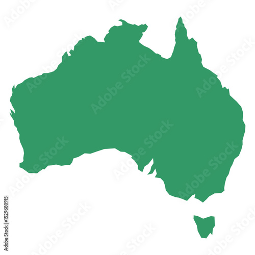 map of australia green