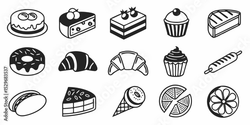 set of easter icons
