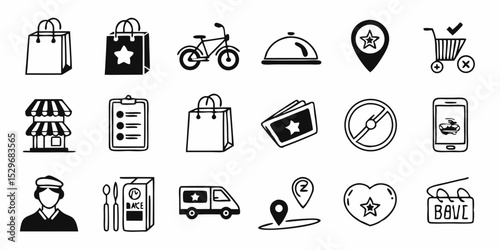 set of icons of different emotions