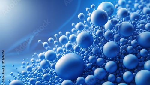 Abstract Blue Dot Pattern Background	