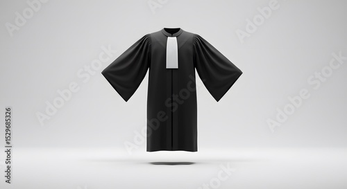 Lawyer Robe: Professional Legal Attire, Black Judicial Gown, Barrister's Outfit, Courtroom Clothing, Legal Professionalism, Judicial Uniform, Attorney's Attire