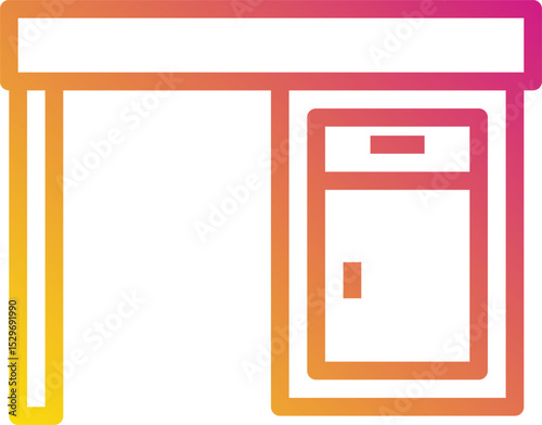 table illustration on a white background        