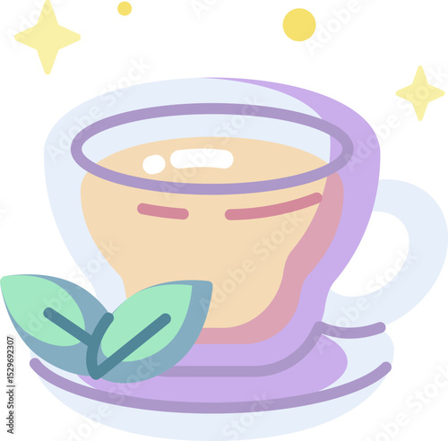 tea illustration on a white background        