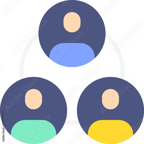 teamwork illustration on a white background        