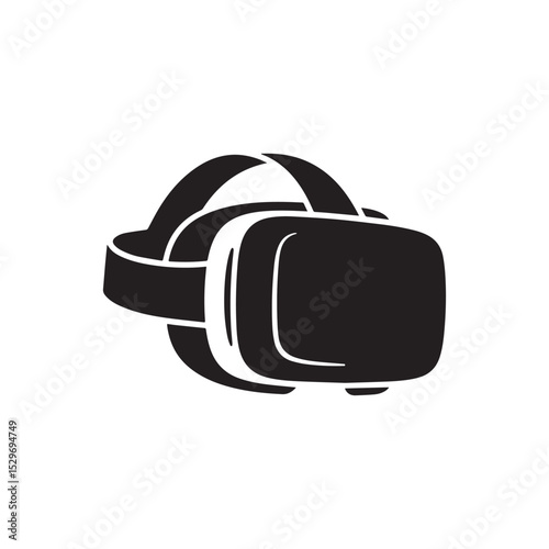Virtual Reality Headset Silhouette