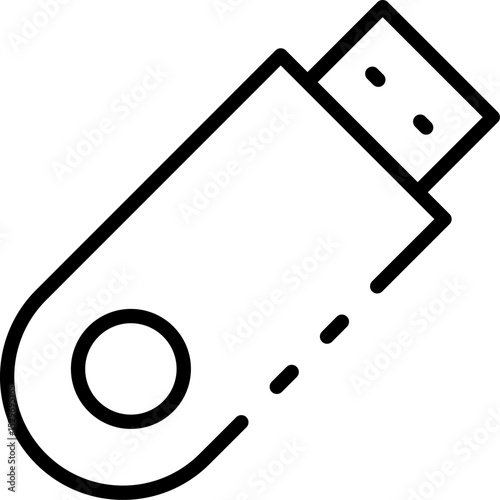 usb flash drive illustration on a white background        