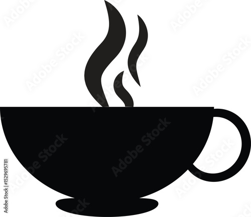 Coffee Mug with Steam - Beverage Graphic Design